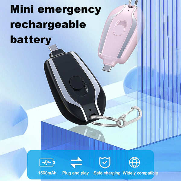 Mini Power Emergency Pod Keychain Powebank