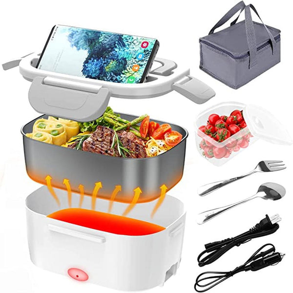 1.5L Portable Heating Box 60W Electric Lunch Box Food Heater Fast Heating Lunch Case