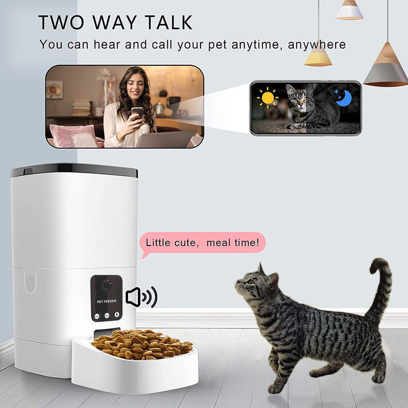 AI Pet Feeder.(With App Control and video monitoring)