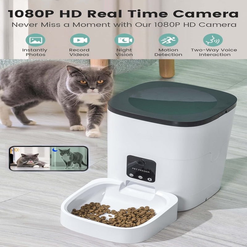 AI Pet Feeder.(With App Control and video monitoring)