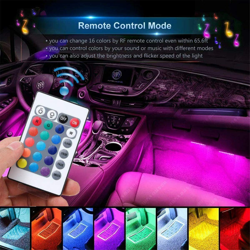 Car Interior Lights Neon Atmosphere RGB LED Strip