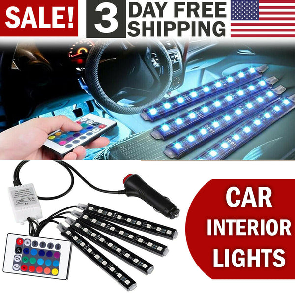 Car Interior Lights Neon Atmosphere RGB LED Strip