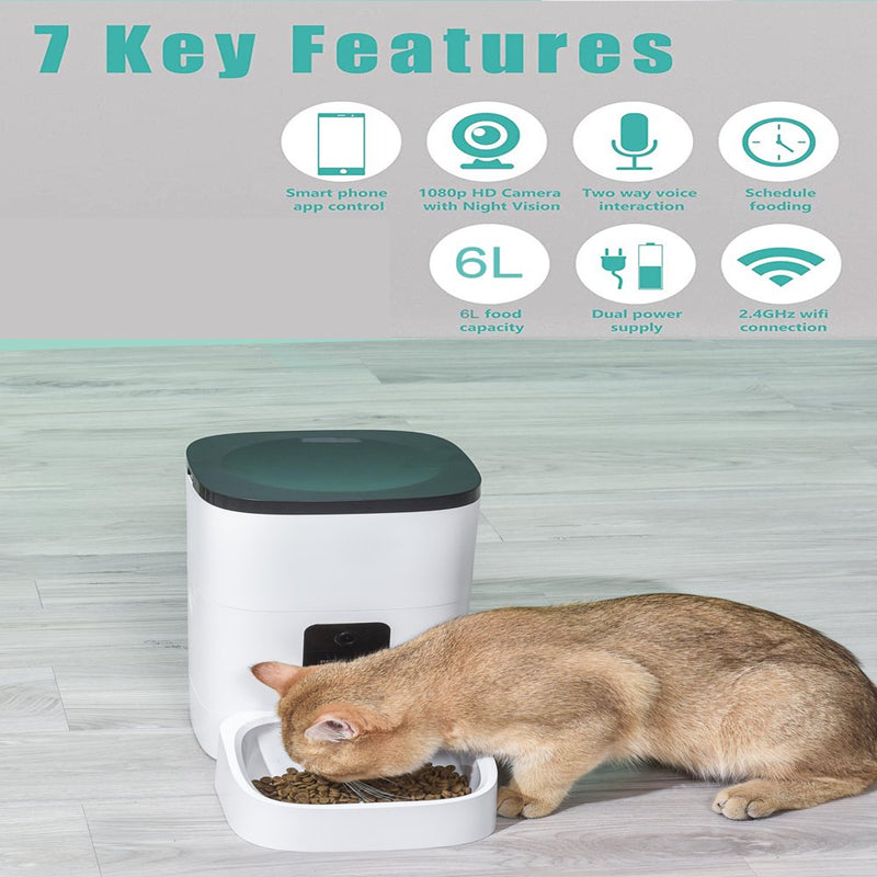 AI Pet Feeder.(With App Control and video monitoring)