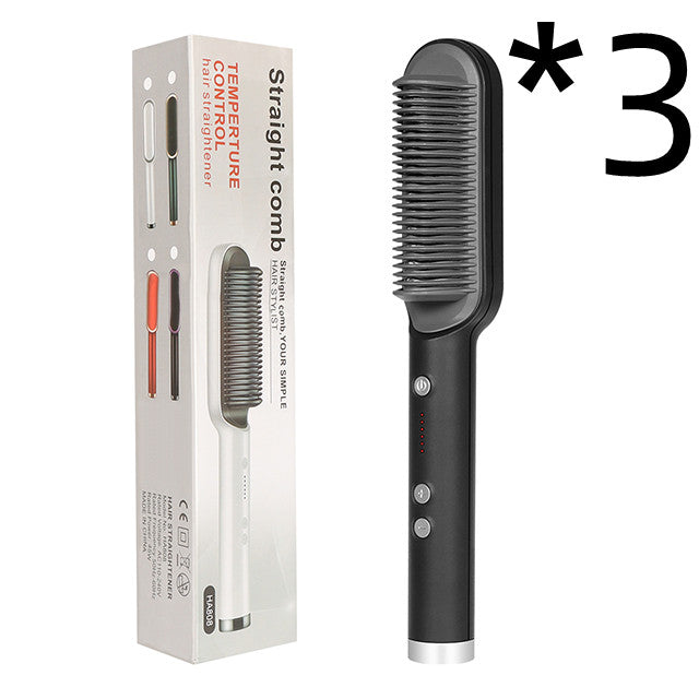 New 2 In 1 Hair Straightener Hot Comb